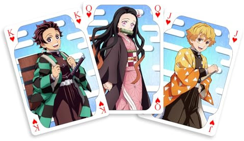 SAKAMI - Demon Slayer - 52 Spielkarten - Poker, Kartenspiel, Deck, Playing Cards - original & lizensiert