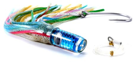 Trolling Skirt Tuna Lures Set of 8 inch/9 inch for Mahi Marlin Dolphin Wahoo Shark with Rigged Hooks Big Game Fishing Lure