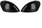babominimer Copertura per specchietto laterale nero lucido per Ford Fiesta MK7 2008-2017 Van 2012-2017, in plastica ABS, coppia di ricambio anteriore destro sinistro