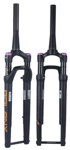 Road Bike Suspension Fork - 700c Gravel Air Fork with 40mm Travel, 12x100mm Thru Axle, Tapered, Disc Brake, Manual Lockout
