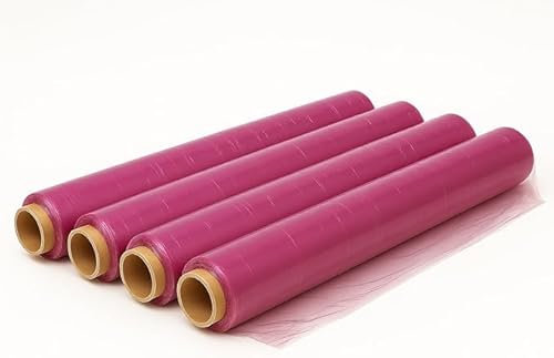 Lot de 4 films alimentaires professionnels transparents 30cm x 300 m