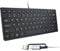 Upgraded Powboro Compact USB C Mini 78 Scissor Key Keyboard, Portable USB Slim Wired Keyboard for PC, Laptop, Desktop, Windows, Mac, Plug and Play Space-Saving US Layout for Office Home Travel (Black)