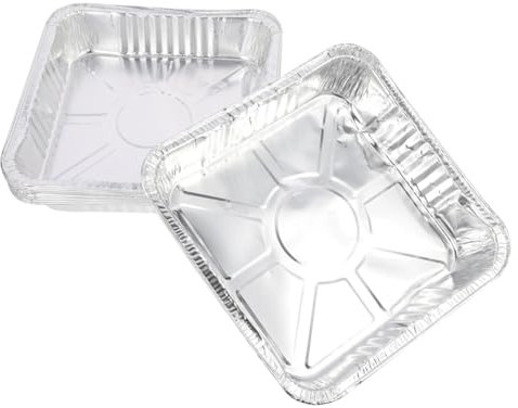 FUNOMOCYA 10 Cajas Para Alimentos Selladas De Papel De Aluminio Aptas Para Microondas Reutilizables Herméticas Para Servir Comidas Pequeñas Bandejas De Aluminio Bandejas