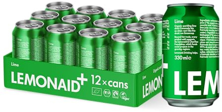Lemonaid Sparkling Soft Drink: Lime - 12 x 330ml can