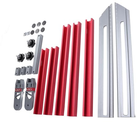 Generic Stair Tread Gauge Aluminum Alloy Durable Measuring Tool for Home Renovation 17.9 to 58.9in