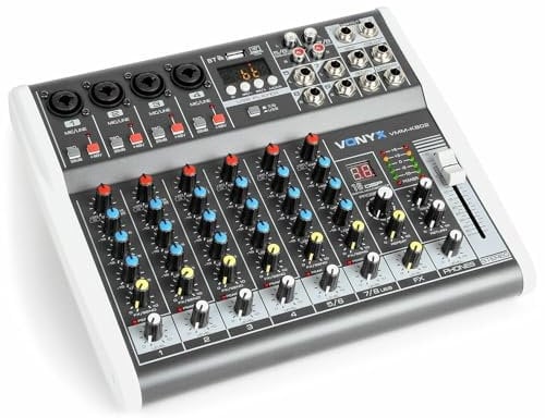 Vonyx VMM-K802 8-Kanal-Mischpult mit Bluetooth und Effekten