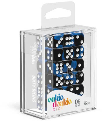 Oakie Doakie Dice D6, 12mm, Dadi Unisex-Adulto, Oceano Profondo, 12 mm