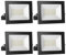 loyal 4 Stücke 30W LED Strahler Außen, 3000LM Superhell LED Scheiwerfer, 6000K Kaltweiß Industriestrahler, IP65 wasserdicht LED Fluter Flutlicht, LED Außenstrahler für Garten Sportplatz Garage