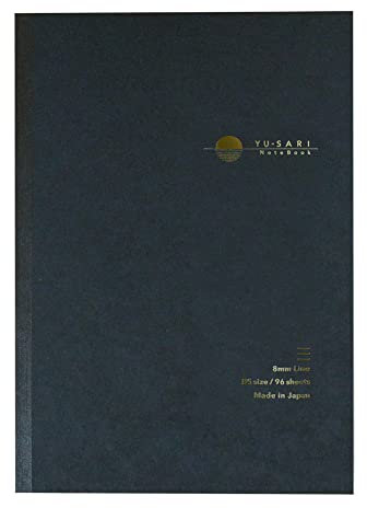 Nakabayashi YU-SARI B5 Notizbuch für Füllfederhalter, Schreibwaren, 8 mm, Marineblau aus Japan