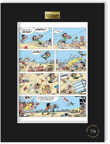 Poster Kollektion Akimoff Franquin Gaston Lagaffe, Drachen (30 x 40 cm)