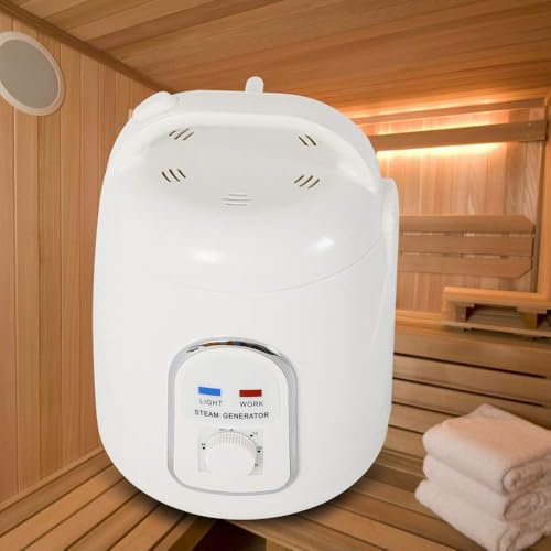 Dampfgenerator Dampfsauna Generator 900W 220V Dampferzeuger 1.5L Mini SPA Dampfmaschine Tragbar Dampfsauna Dampfgerät mit Timer
