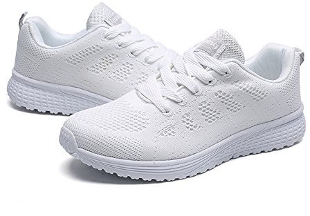 Dasongff Sneakers Femme Confortable Chaussure Pied Nu Baskets Mode Respirante Protection Confortable Chaussures Running Sneakers Casual Marcher