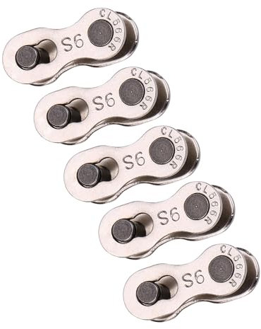 Yosoo Health Gear Quick Release Bike Chain Link, 5 Pairs Bike Chain Link Connector Heavy Duty Bike Chain Master Link Chain Joining Links (No standard-9 speed)