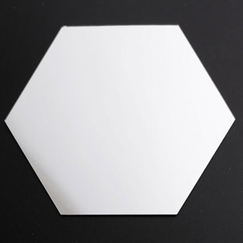 Set di 24 piastrelle adesive a mosaico a specchio esagonale, eleganti e funzionali, per la decorazione del bagno