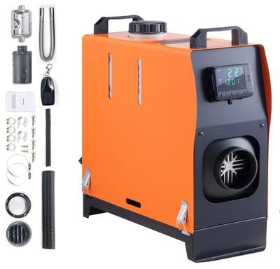 Riscaldatore a gasolio, sistema di riscaldamento unificato a gasolio da 12 V e 5 kW con funzionamento remoto e LCD, serbatoio del carburante da 5 litri, dispositivo di riscaldamento mobile a gasoli