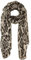 fashionchimp Damenschal mit Leoparden-Muster, Halstuch in feiner Stoffqualität, Baumwolle und Viskose (Hellgrau)