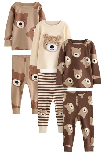 NEXT Jungen Kuschelpyjamas, 3er-Pack