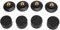 4Pcs Aluminum Alloy Speaker Isolation Feet Pad for Subwoofer Amplifier CD DVD Player Improving Sound Quality (Black)