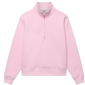 Superdry Damen Essential Logo Stickerei Pullover mit Reißverschluss