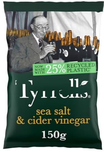 Sea Salt & Cider Vinegar Sharing Crisps 150g (Pack Of 4) Delicious And Tasty A symphony of flavors For All Occasions