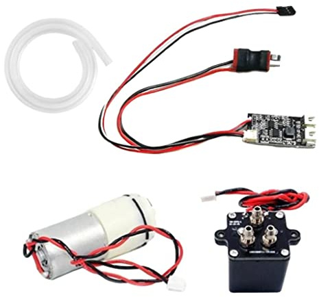 Yunmeryker Generador de Humo RC para Coche Simulador Metálico de y Bomba Accesorio para Modificación Avanzada Adecuado para Aficionados y
