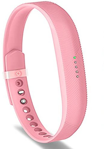Greeninsync Kompatibel mit Fitbit Flex 2 Armband-Zubehör, bequemes Silikon-Ersatzarmband mit Metallverschluss und Verschlüssen für Fitbit Flex 2 Fitness Smart Watch, Größe L