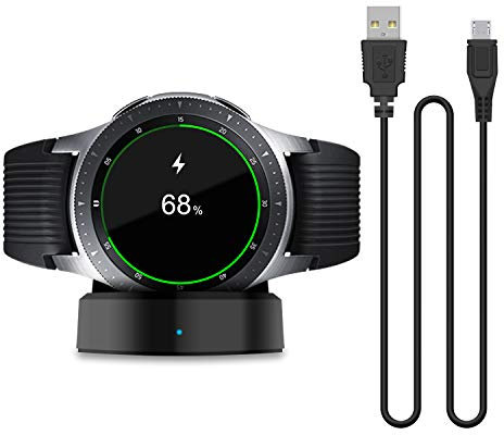 FYOUNG Chargeur Compatible avec Samsung Montre Connectée 42 mm & 46 mm, Remplacement Station d'accueil de Chargement pour Galaxy Watch SM-R800 SM-R810 SM-R815(Pas pour Active Watch)