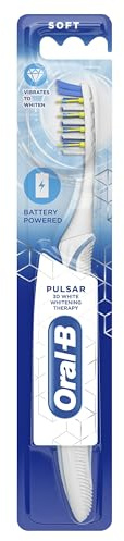 Oral-B 3D White Pulsar Manual Toothbrush, Extra Soft, Teeth Whitening