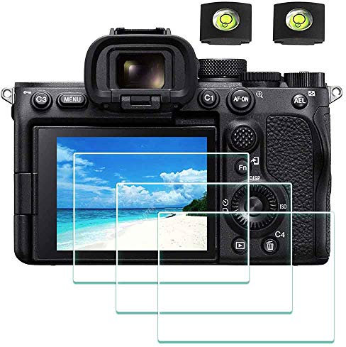 ULBTER Pellicola protettiva per Sony Alpha A7 III A7 II /A7R III A7R II / A7S III A7S II /7 III 7 II /7R III 7R II 7S III 7S II Protezione【3+2 pezzi】 Vetro Temperato durezza 9H Accessori