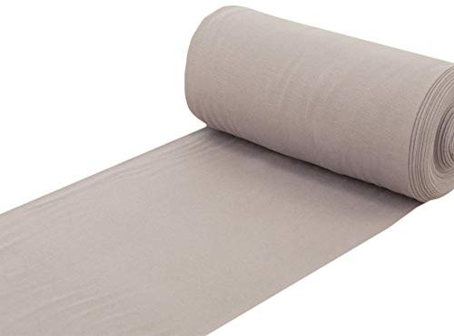 Nadeltraum Baumwolle Bündchenstoff Bündchen Schlauchware taupe - Meterware ab 25 cm x 70 cm - Stoff zum Nähen