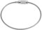 Ejoyous 60 llaveros de alambre de acero inoxidable cadenas de llaveros de bucle de cable, llavero de cuerda de alambre, llaveros divididos de 1.5 mm y 6 pulgadas