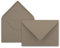 50x Brief-Umschläge in Cappuccino - 80 g/m² - Kuverts in DIN B6 Format 12,5 x 17,6 cm - Nassklebung ohne Fenster