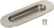 KOTARBAU® Edelstahl Muschelgriff 120x40x9 mm Oval Schiebetür Einlassgriff Oval Schiebetürgriff versenkt Schiebetürmuschel Griffmulde Griffschale Möbelgriff