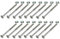 16 x HMH-Shop Bettschraube M6 x 100 mm + Quermutter M6 Bettbeschlag Innensechskant