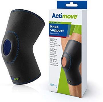 Actimove- Sports Edition - Open Patella Knee Support - Provides Support & Pain Relief - Latex and Neoprene Free- Medium