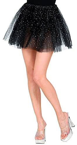 W WIDMANN MILANO Party Fashion - Glitzer Tutu 40 cm | Tüllrock für Tänzerinnen, Ballett, Karneval Kostüme, Mottoparty, Showauftritte