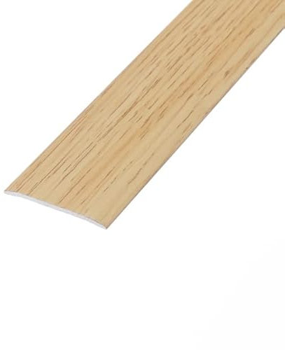 eXtreme Self Adhesive Flat Threshold Strip | 8ft Stick-Down Transition Strip for Laminate, Tile, Wood, and Lino Flooring | Waterproof, Dirt-Resistant, and Sturdy Door Threshold Bar - Natural Oak