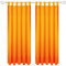 Bestgoodies Gardine mit Schlaufen 140x175 cm (Breite x Länge) in Hellorange, blickdichter Vorhang, Schlaufenvorhang in vielen Variationen
