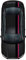 Finest Folia Rennstreifen Racing Stripes 5mx15cm und 10mx5cm Rallystreifen Viperstreifen für Fahrzeuge Auto Kfz Zubehör Tuning Streifen für Motorhaube Dach Heck (Schwarz Glanz/Pink)