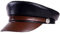 jingtinghy Ledermütze Mode Unisex Weiche Echtes Leder Hut Frauen Männer Winter Schwarz Braun Patchwork Casual Cap Student Buttons Milit-ARY Caps (Color : Black, Hat Size : 54 56 cm Adjustable)