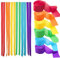 Lot de 6 Rouleaux Crépon Papier Multicolores,Serpentin en Papier Coloré pour Décoration de Fête(25 m x 4,5 cm par rouleau)