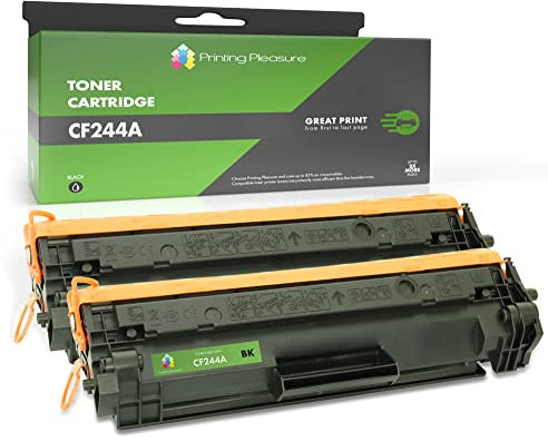 Printing Pleasure 44A 244A Tonerkartusche kompatibel für HP CF244A für LaserJet Pro M15a MFP M28w M15w MFP M28a M16a M16w MFP M29w MFP M29a 2, Schwarz