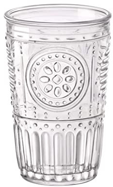 Fuchs Design Bormioli - 6 bicchieri da acqua Romantic, 340 ml, colore: Trasparente