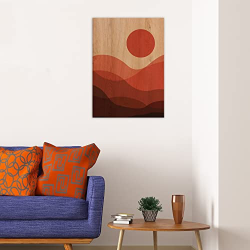 CREARREDA Quadro Moderno in Legno Soggiorno Made in Italy Decorazione in Legno Stampa su Legno per Arredo Casa