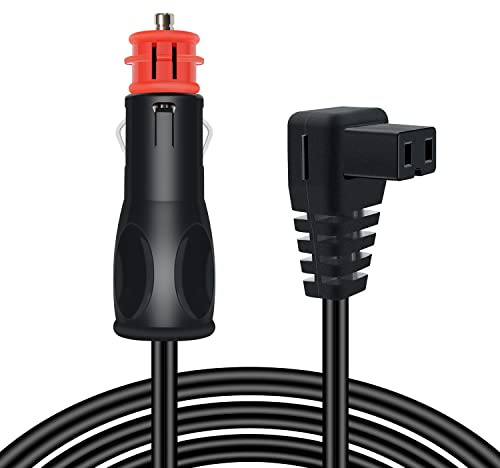 WFPOWER Cordon d'alimentation CC pour réfrigérateur de voiture 12/24 V, 3 m de long, fusible 16 AWG 15 A, prise allume-cigare, câble d'alimentation pour réfrigérateur/congélateur de voiture Iceco