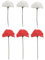 Flor Flamenca Clavel Chulapa Accesorios Flamenca Niña Flores Para el Pelo Flamenca Mujer para Feria de Abril Flamenco Sevillana Chulapa y Baile (PACK 6 CLAVEL, ROJO BLANCO FLOR)