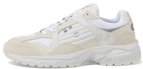 COACH Damen C301 Signature Freizeit-Sneaker Sneaker Weiß 37 EU