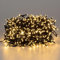 ECD Germany LED Cluster Lichterkette 1,4 m 192 LED Warmweiß, batteriebetrieben, Timer & 8 Modi, Innen/Außen, Weihnachtsbeleuchtung Weihnachtsbaum Büschel Lichterkette Büschellichterkette Büschelkette