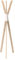 Box and beyond Porte manteau Tipi - Pin - Bois FSC 100% - 3 têtes -56x49x170 cm - Noir (Blanc)
