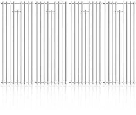 jkxoo Edelstahl-Grillroste für 16517 Bull BBQ Angus, Brahma, Lonstar Select, Outlaw Steer Premium, Lonestar Select 7 Brenner, 4 Stück